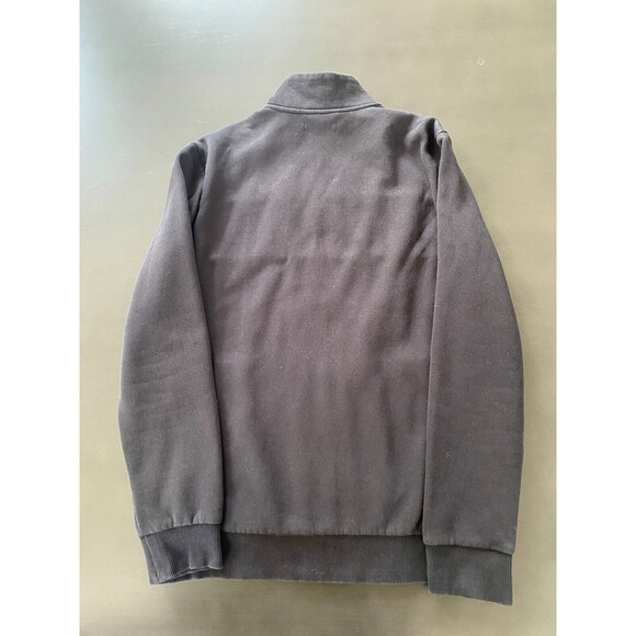 Calvin Klein Men's Black Soft Touch Fleece Logo Zip-Up Jacket - Size Medium - Picture 2 of 8